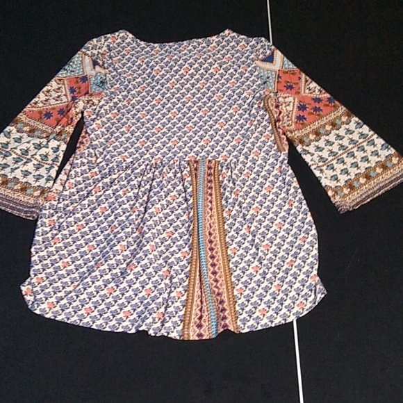 One World boho style shirt top size S women soft & flowy - Picture 10 of 10